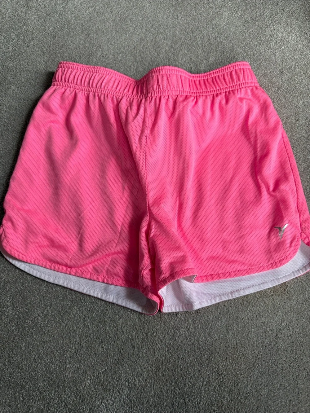 Old Navy Bright Pink Girls' Athletic Mesh Shorts